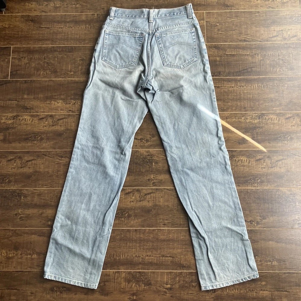 Vintage Armani True Blues Light Wash Denim Jeans Made in Italy High Ris - Picture 10 of 12